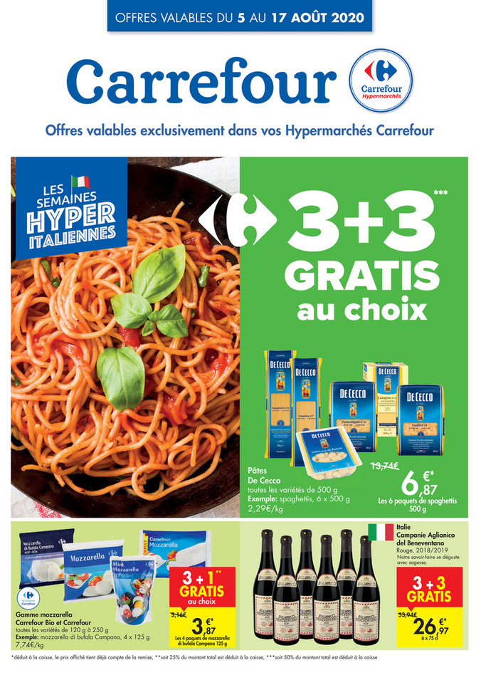Folder Carrefour du 05/08/2020 au 17/08/2020 - Promotions de la semaine 32a