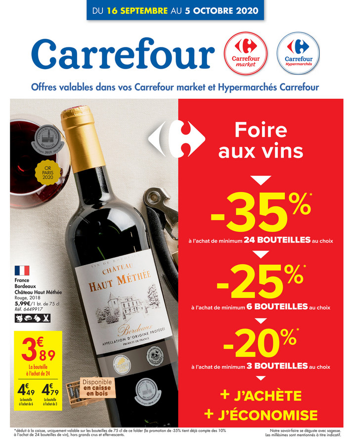 Folder Carrefour du 16/09/2020 au 05/10/2020 - Promotions de la semaine 37a