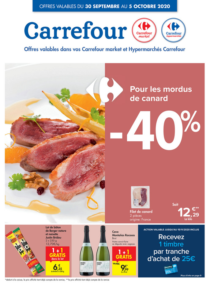 Folder Carrefour du 30/09/2020 au 05/10/2020 - Promotions de la semaine 40