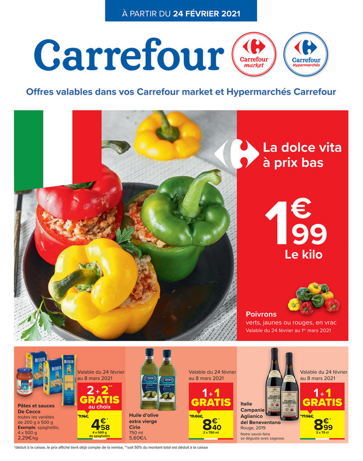 Folder Carrefour du 24/02/2021 au 01/03/2021 - Promotions de la semaine 8