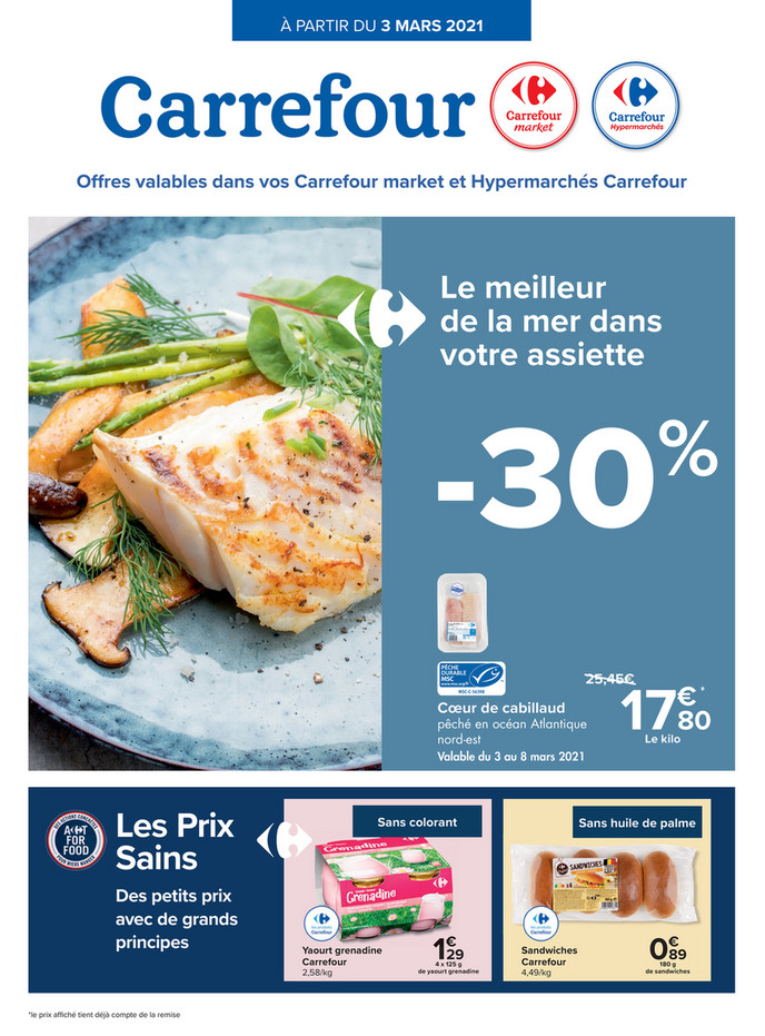 Folder Carrefour du 03/03/2021 au 08/03/2021 - Promotions de la semaine 9