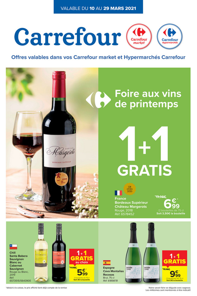 Folder Carrefour du 10/03/2021 au 29/03/2021 - Promotions de la semaine 9 FAV