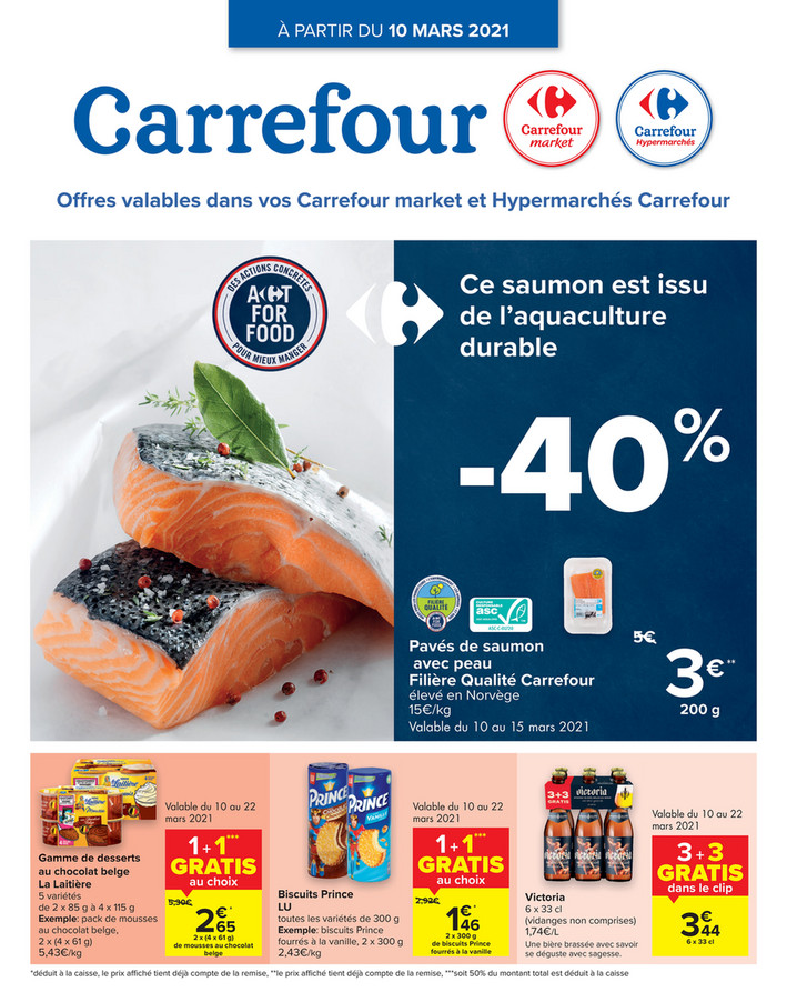 Folder Carrefour du 10/03/2021 au 15/03/2021 - Promotions de la semaine 10