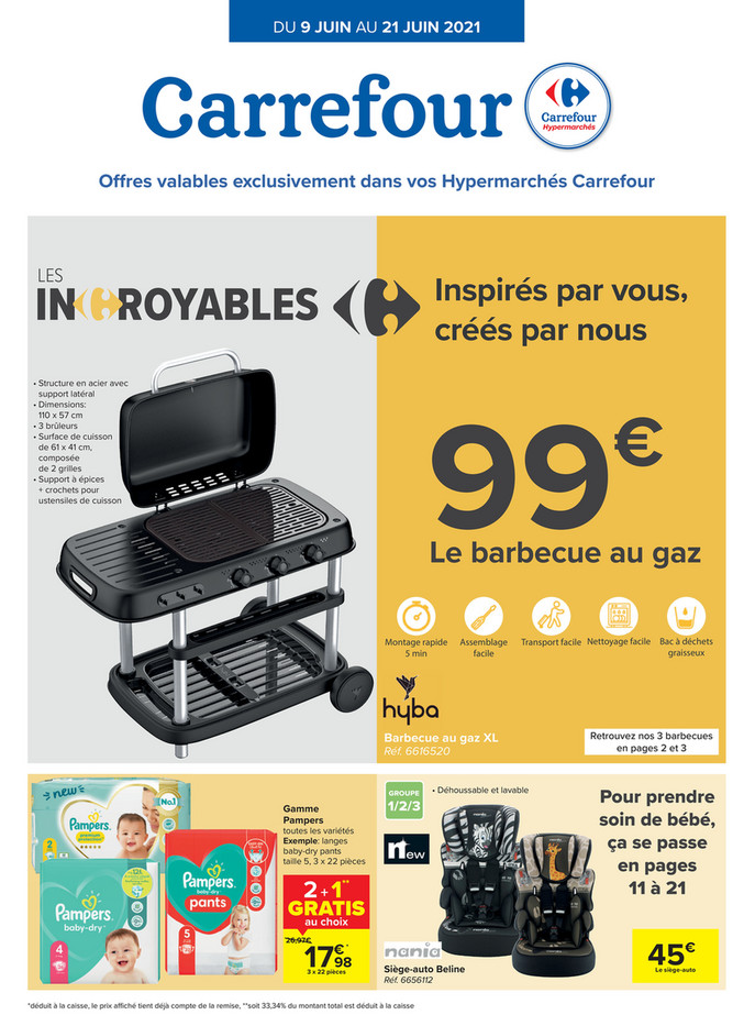 Folder Carrefour du 09/06/2021 au 21/06/2021 - Promotions de la semaine 23