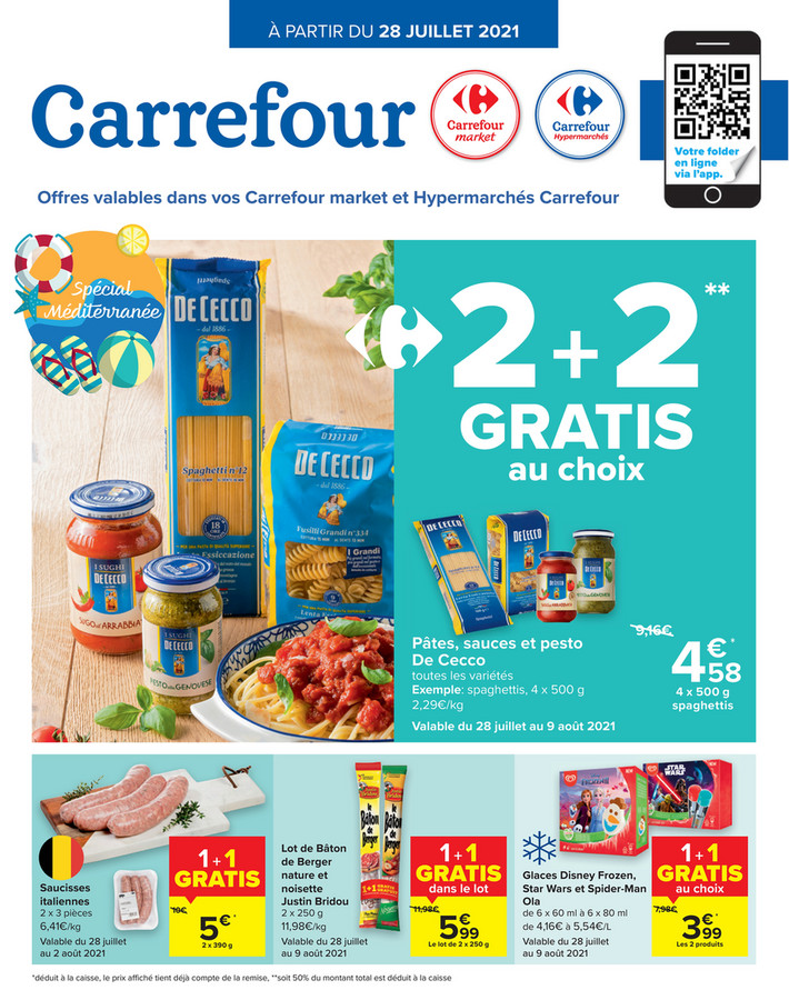 Folder Carrefour du 28/07/2021 au 09/08/2021 - Promotions de la semaine 30