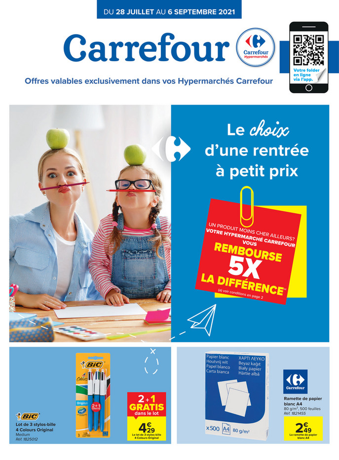 Folder Carrefour du 28/07/2021 au 06/09/2021 - Promotions du mois juillet-sept