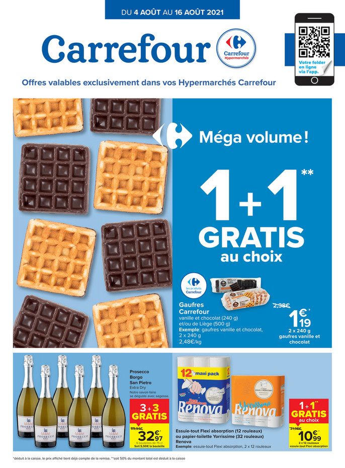 Folder Carrefour du 04/08/2021 au 16/08/2021 - Promotions de la semaine 31