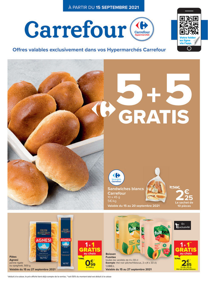 Folder Carrefour du 15/09/2021 au 27/09/2021 - Promotions de la semaine 37