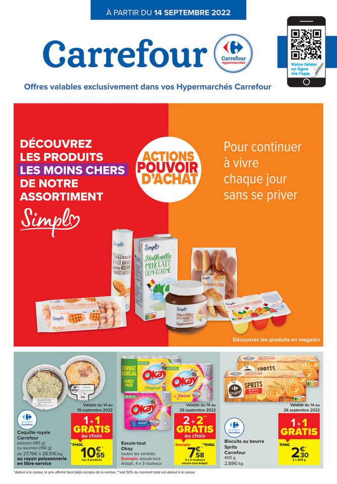 Folder Carrefour du 14/09/2022 au 26/09/2022 - Promotions de la semaine 37