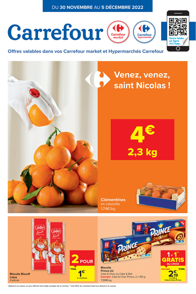 Folder Carrefour du 30/11/2022 au 05/12/2022 - Promotions de la semaine 47