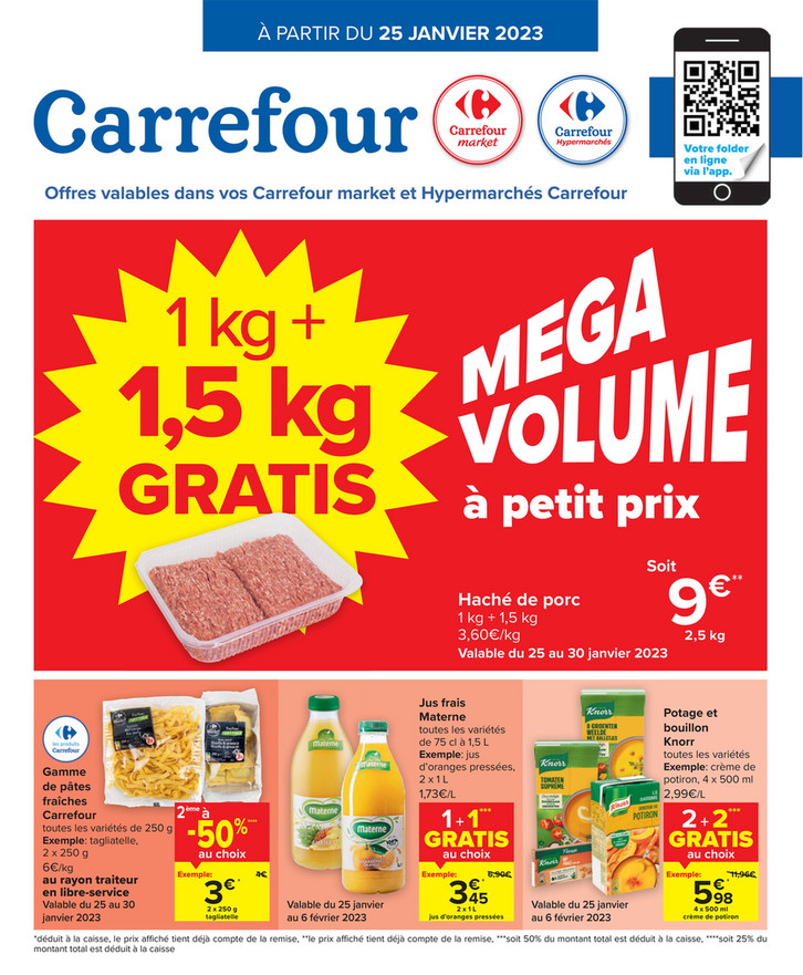 Folder Carrefour du 25/01/2023 au 06/02/2023 - Promotion de la semaine 04