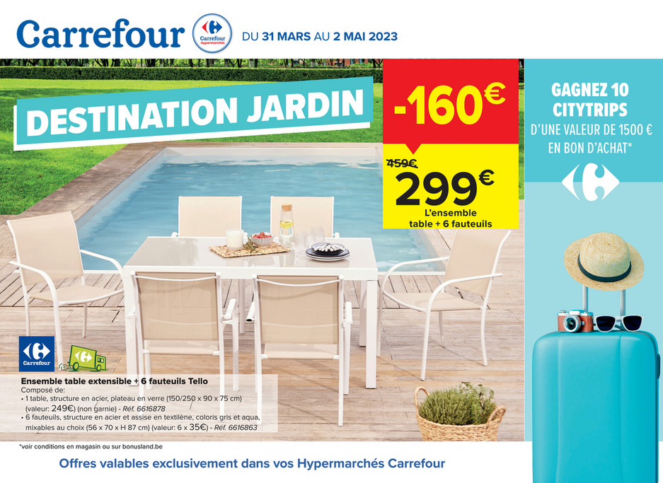Folder Carrefour du 31/03/2023 au 02/05/2023 - Promotion de la semaine 13 jardin 