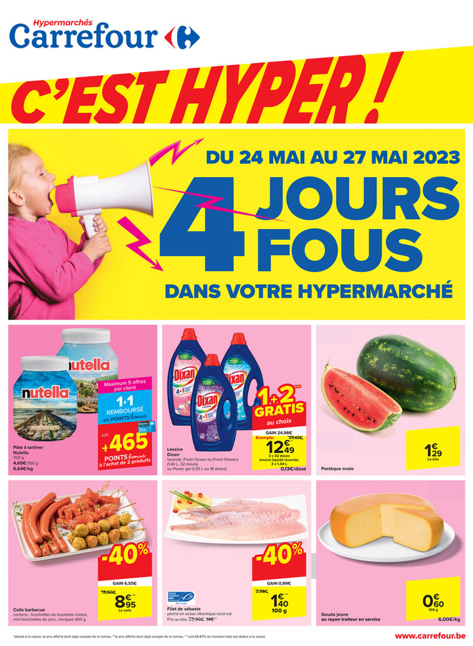 Folder Carrefour du 24/05/2023 au 27/05/2023 - Promotion de la semaine 21