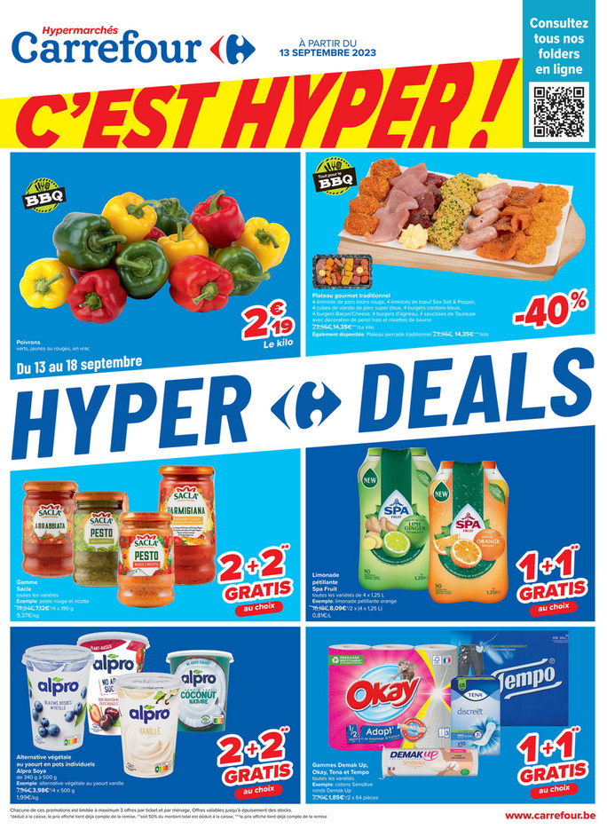 Folder Carrefour du 13/09/2023 au 25/09/2023 - Promotion de la semaine 37