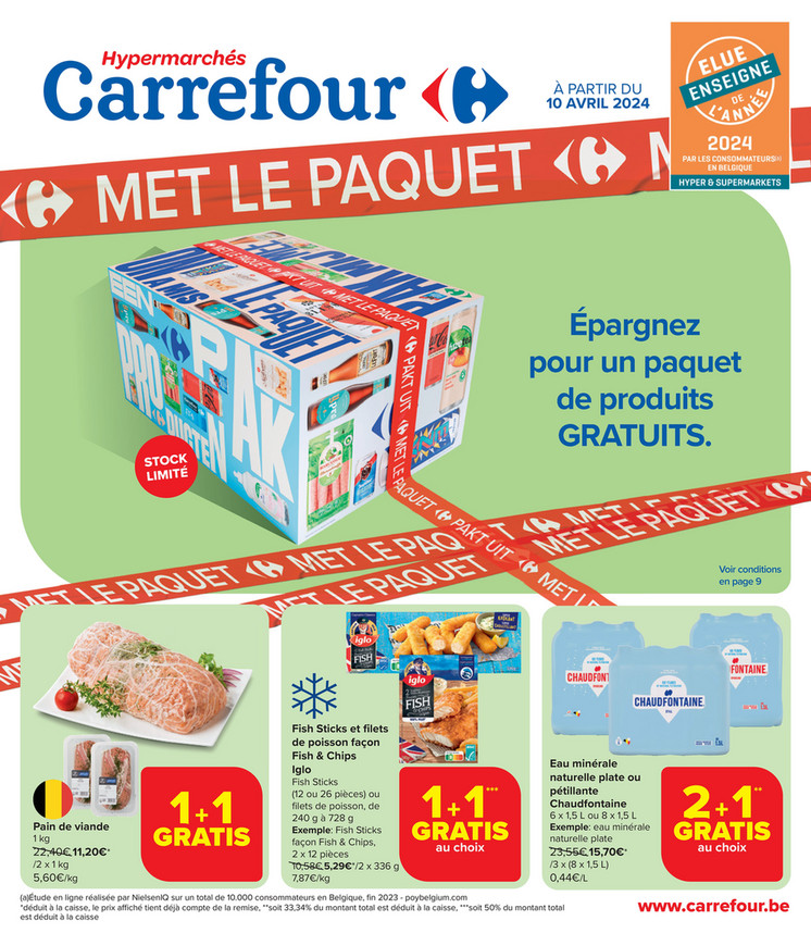 Folder Carrefour du 10/04/2024 au 22/04/2024 - Promotion de la semaine 15