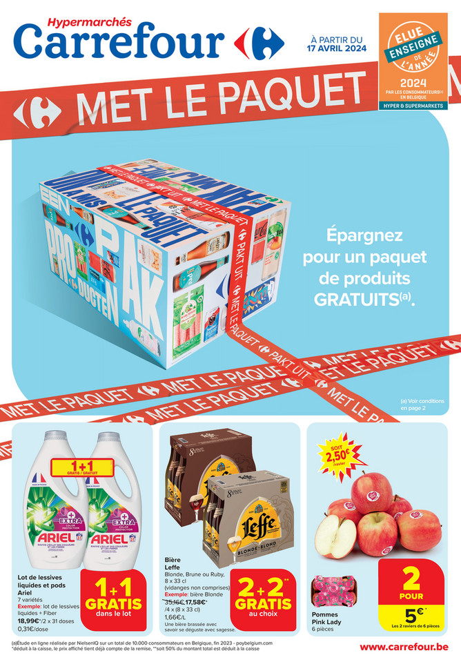 Folder Carrefour du 17/04/2024 au 29/04/2024 - Promotion de la semaine 16