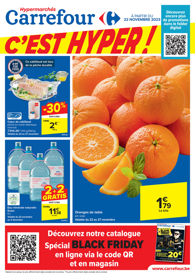Folder Carrefour du 22/11/2023 au 04/12/2023 - Promotion de la semaine 47