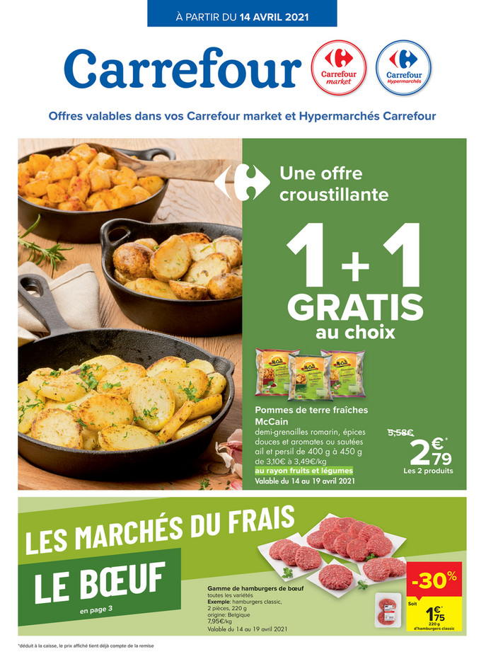 Folder Carrefour Market  du 14/04/2021 au 19/04/2021 - Promotions de la semaine 15