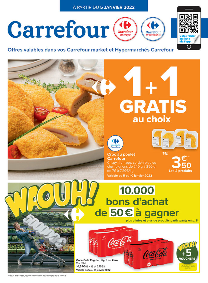 Folder Carrefour Market  du 05/01/2022 au 17/01/2022 - Promotions de la semaine 1
