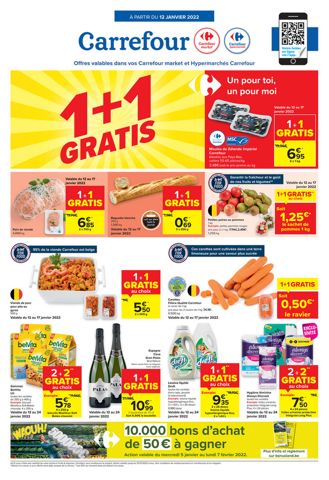 Folder Carrefour Market  du 12/01/2022 au 17/01/2022 - Promotions de la semaine 2
