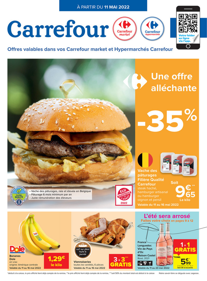 Folder Carrefour Market  du 11/05/2022 au 23/05/2022 - Promotions de la semaine 19