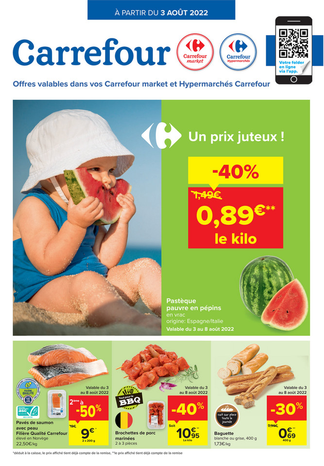 Folder Carrefour Market  du 03/08/2022 au 08/08/2022 - Promotions de la semaine 31