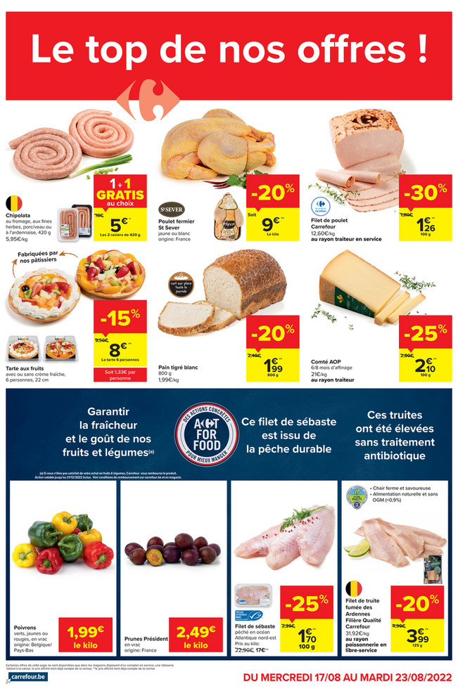 Folder Carrefour Market  du 17/08/2022 au 23/08/2022 - Promotions de la semaine 33