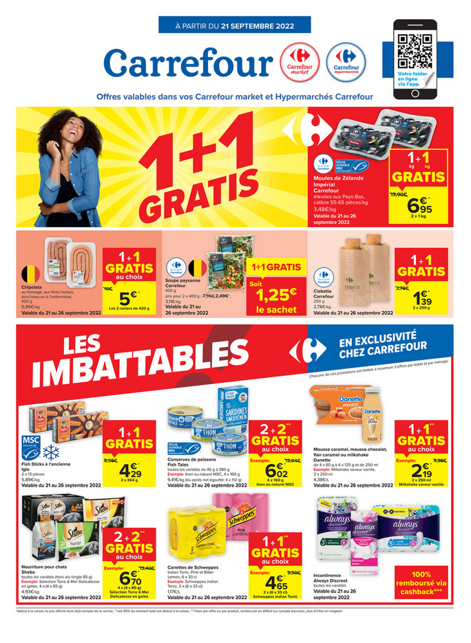 Folder Carrefour Market  du 21/09/2022 au 26/09/2022 - Promotions de la semaine 38