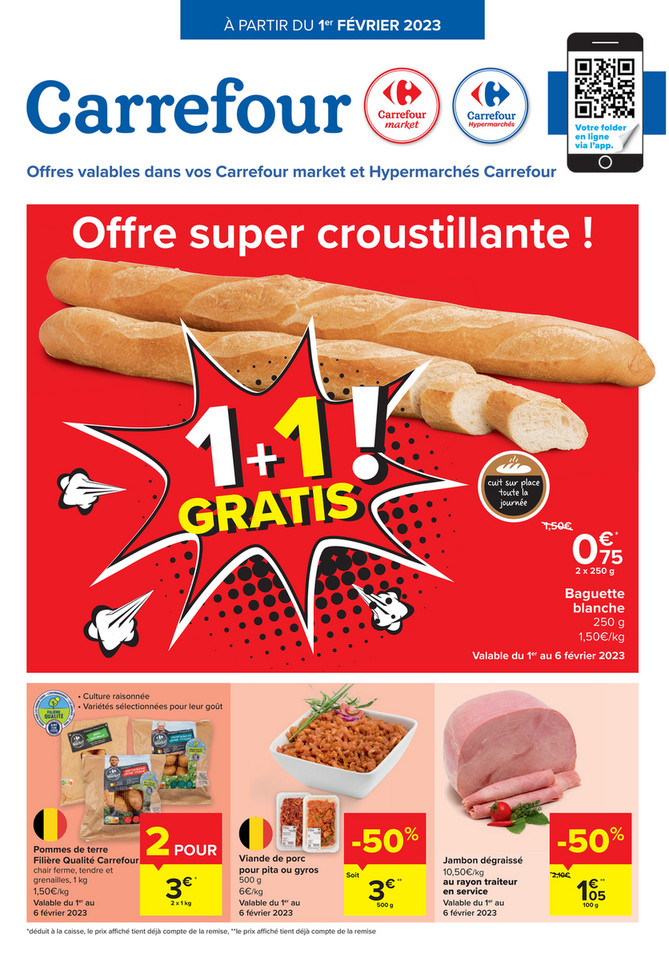 Folder Carrefour Market  du 01/02/2023 au 06/02/2023 - Promotion de la semaine 05