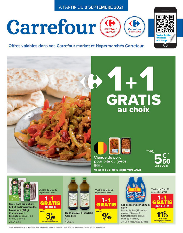 Folder Carrefour Market  du 10/09/2021 au 20/09/2021 - Promotions de la semaine 36 2