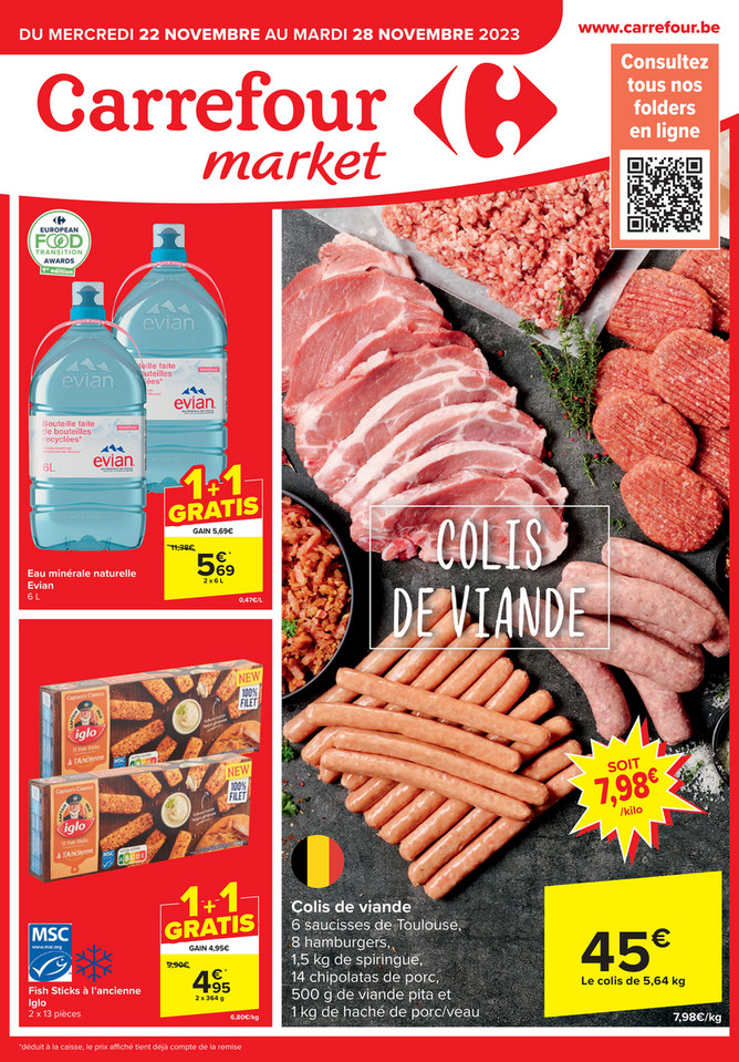 Folder Carrefour Market  du 22/11/2023 au 28/11/2023 - Promotion de la semaine 47 market 