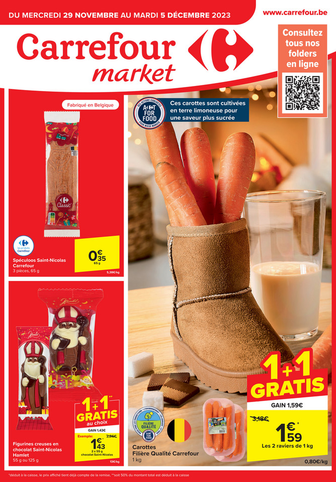 Folder Carrefour Market  du 29/11/2023 au 05/12/2023 - Promotion de la semaine 48
