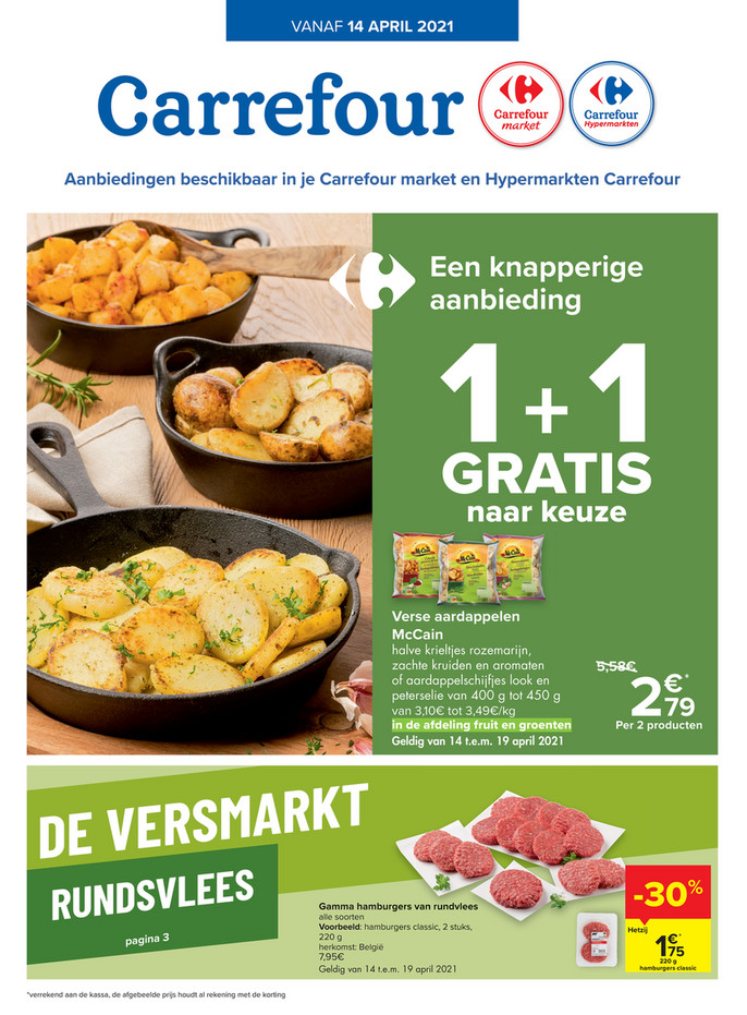 Carrefour Market folder van 14/04/2021 tot 19/04/2021 - Weekpromoties 15