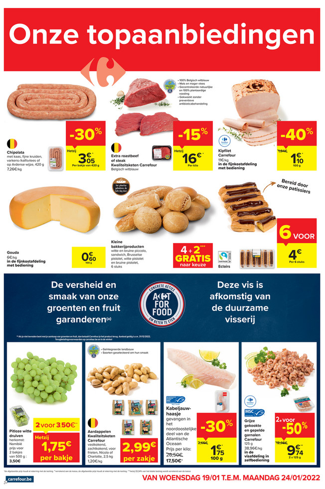 Carrefour Market folder van 19/01/2022 tot 24/01/2022 - Weekpromoties 3 affiche
