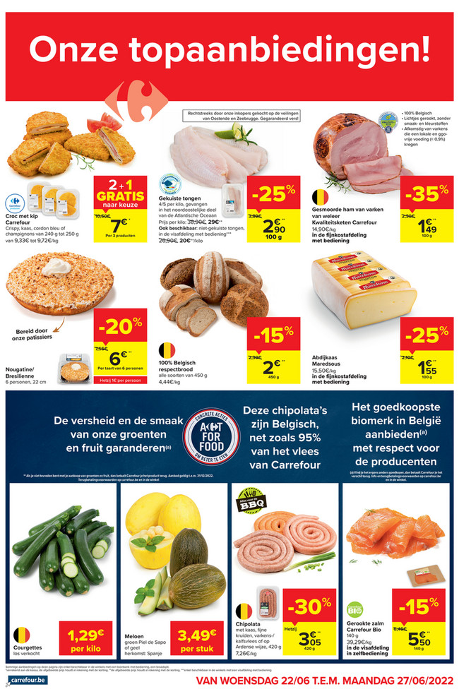 Carrefour Market folder van 22/06/2022 tot 27/06/2022 - Weekpromoties 25