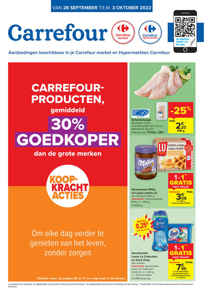 Carrefour Market folder van 28/09/2022 tot 03/10/2022 - Weekpromoties 39