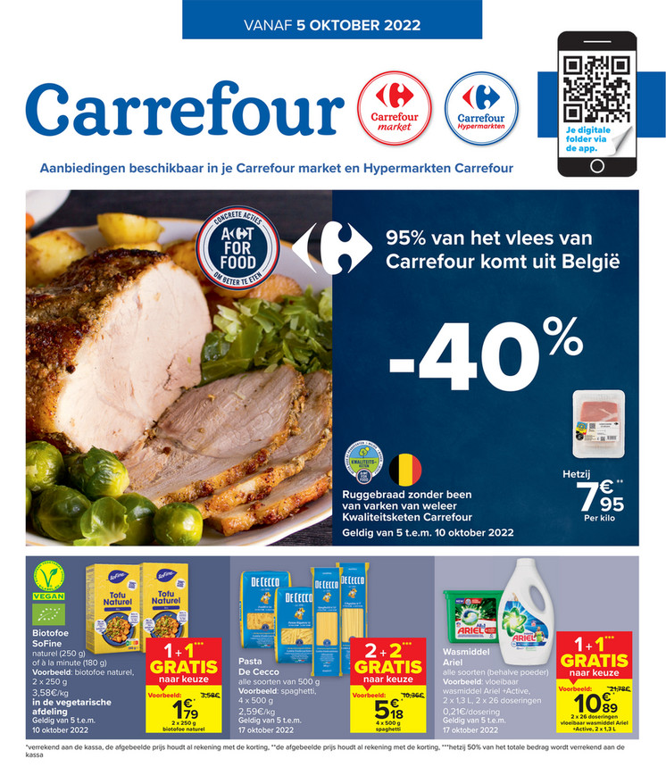 Carrefour Market folder van 05/10/2022 tot 17/10/2022 - Weekpromoties 40