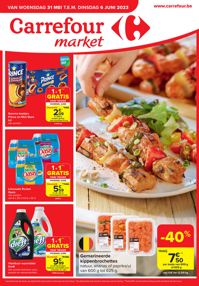 Carrefour Market folder van 31/05/2023 tot 06/06/2023 - Weekpromoties 22