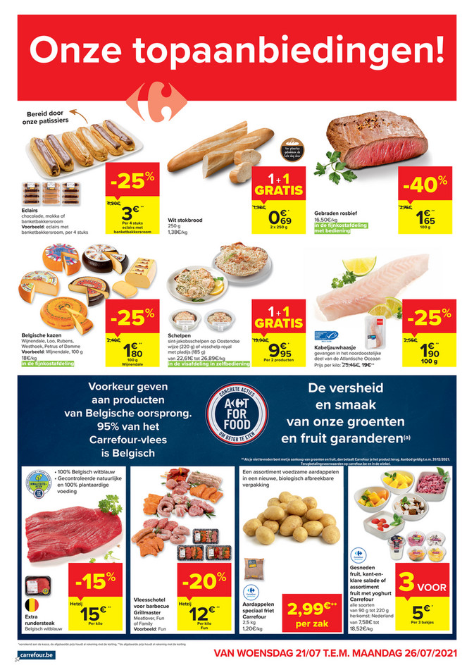 Carrefour Market folder van 21/07/2021 tot 26/07/2021 - Weekpromoties 29