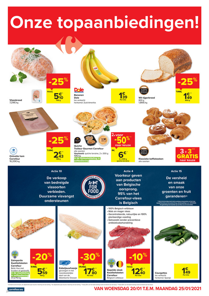 Carrefour Market folder van 20/01/2021 tot 25/01/2021 - P2 Weekpromoties 3