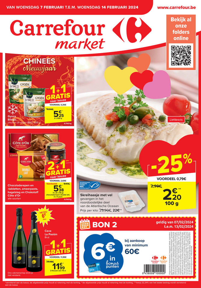 Carrefour Market folder van 07/02/2024 tot 14/02/2024 - Weekpromoties 06 