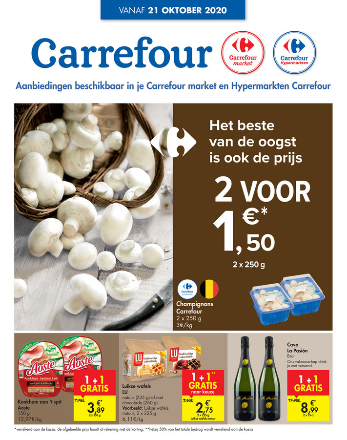Carrefour folder van 21/10/2020 tot 26/10/2020 - Weekpromoties 43