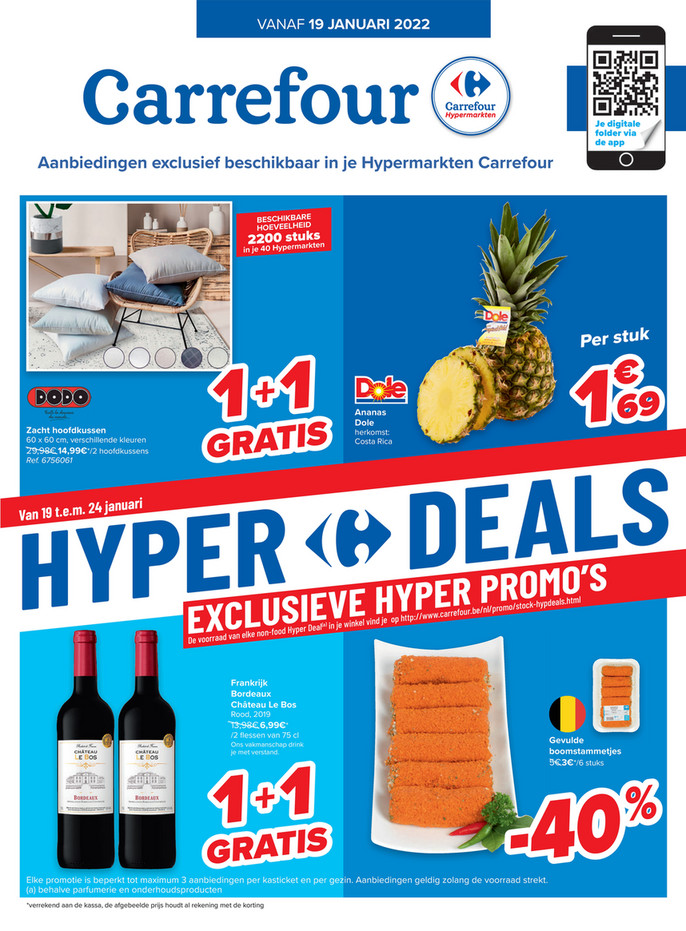 Carrefour folder van 19/01/2022 tot 31/01/2022 - Weekpromoties 3 tete