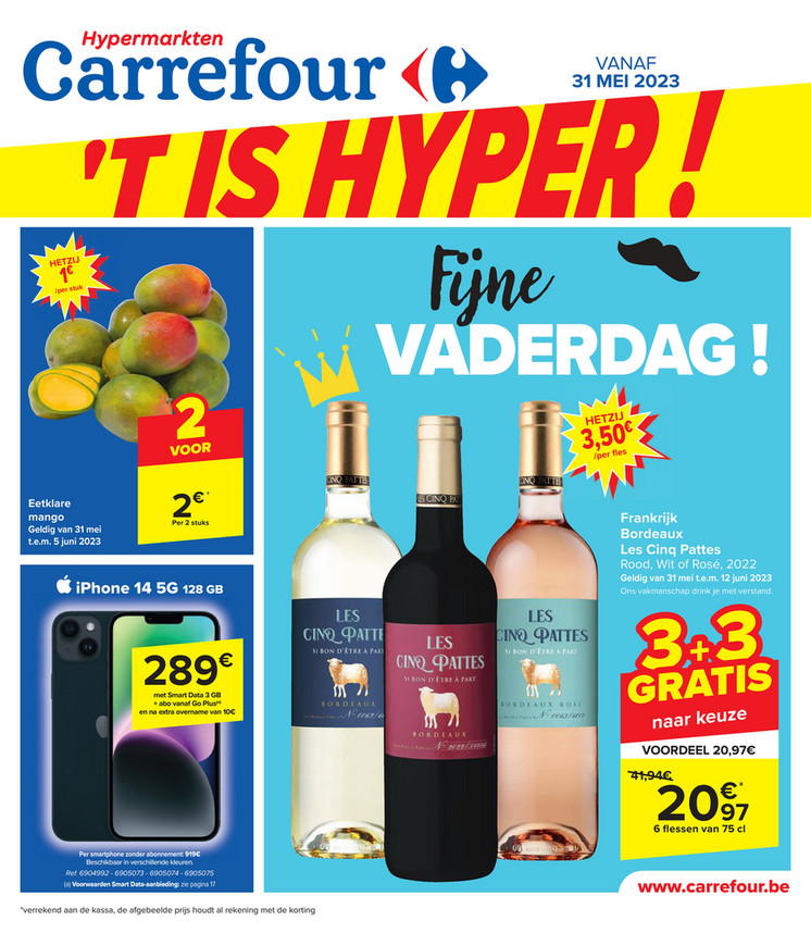 Carrefour folder van 31/05/2023 tot 12/06/2023 - Weekpromoties 22