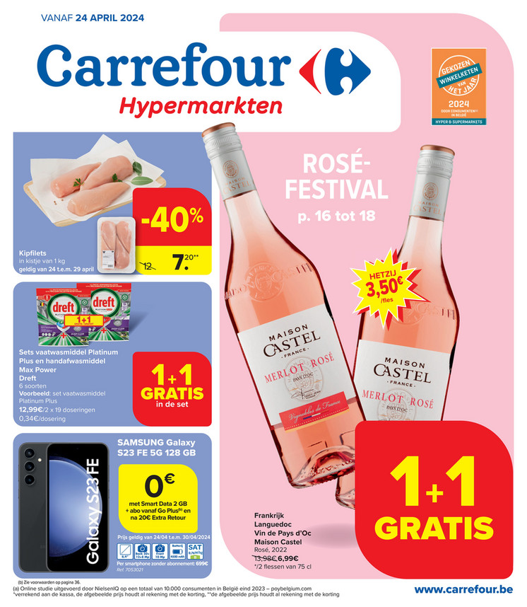 Carrefour folder van 24/04/2024 tot 06/05/2024 - Weekpromoties 17