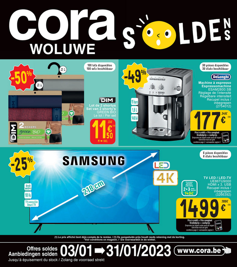 Folder Cora du 03/01/2023 au 31/01/2023 - Cora Soldes Woluwe 