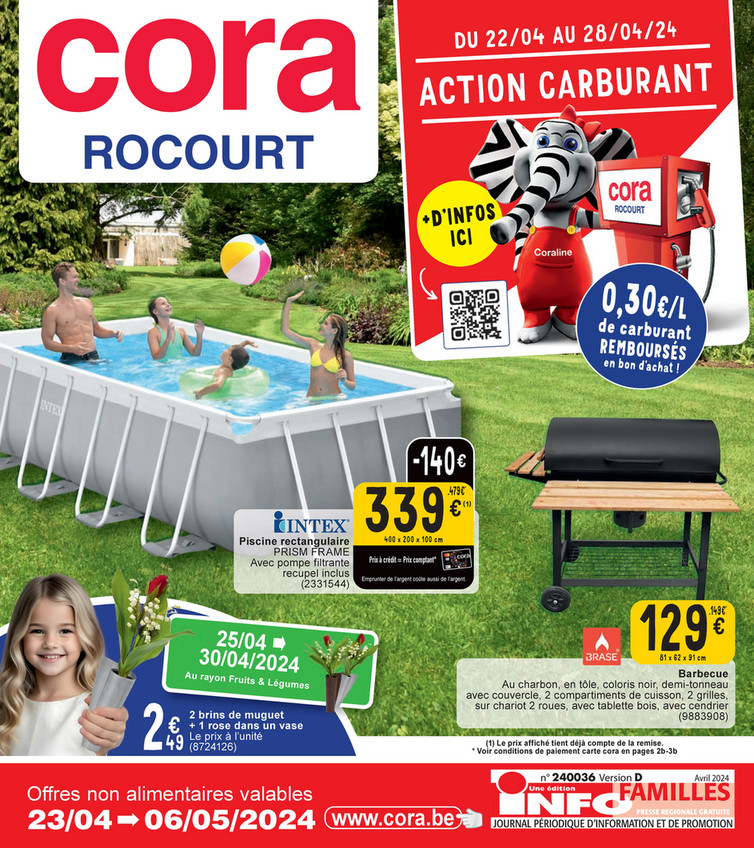 Folder Cora du 23/04/2024 au 06/05/2024 - Promotion de la semaine 16-17 Cora Rocourt