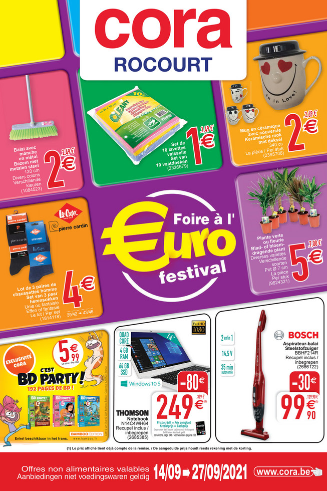 Cora folder van 17/09/2021 tot 27/09/2021 - Weekpromoties 37 eurofestival ROC