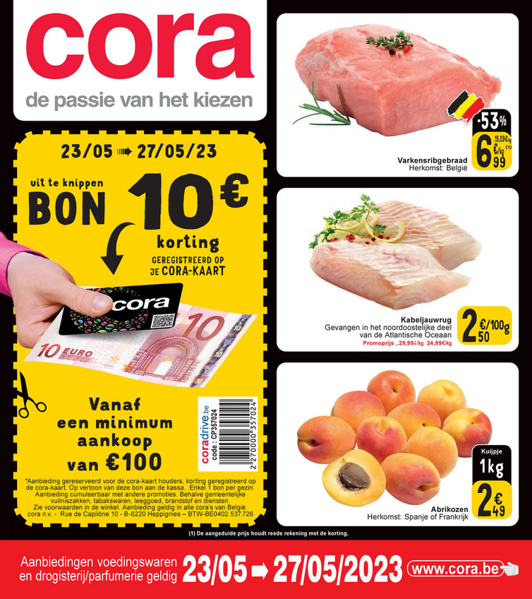 Cora folder van 23/05/2023 tot 27/05/2023 - Cora promoties 