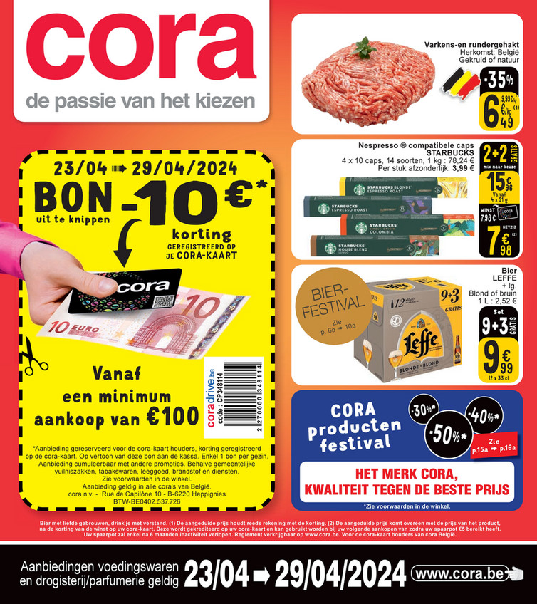 Cora folder van 23/04/2024 tot 29/04/2024 - Weekpromoties 17
